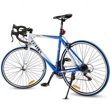 Load image into Gallery viewer, 700C 21 Speed Quick Release Aluminum Road Bike-Blue