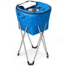 Load image into Gallery viewer, Portable Insulated Tub Party Picnic Cooler with Folding Stand-Blue