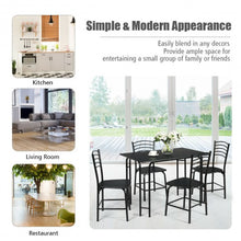 Load image into Gallery viewer, 5 pcs Wood Rectangular Dining Table Set