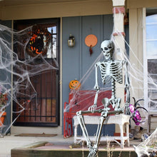 Load image into Gallery viewer, 5.4ft Halloween Skeleton Life Size Realistic Full Body Hanging