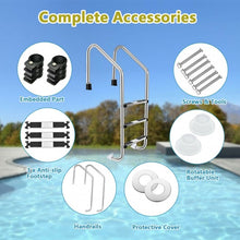 Load image into Gallery viewer, Stainless Steel Swimming Pool Ladder with Anti-Slip Step