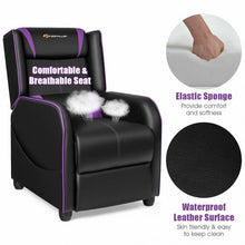 Load image into Gallery viewer, Home Massage Gaming Recliner Chair-Purple