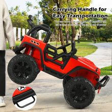 Load image into Gallery viewer, 12V Kids Ride On Truck RC Motorized Car with Spring Suspension and MP3 -Red