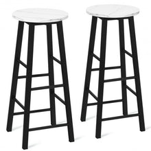 Load image into Gallery viewer, Set of 2 Pub Bistro Dining Height Bar Stool-White