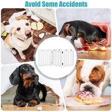 Load image into Gallery viewer, 24" Folding Wooden Freestanding Dog Gate with 360° Flexible Hinge for Pet-White