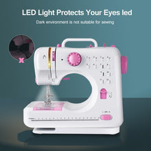 Load image into Gallery viewer, Free-Arm Crafting Mending Sewing Machine with 12 Built-in Stitched