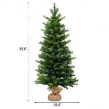 Load image into Gallery viewer, 3' Tabletop Battery Operated Christmas Tree with LED lights