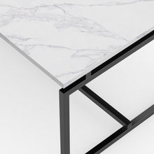Load image into Gallery viewer, Accent Modern Coffee Tea Table for Living Room with Metal Frame-White