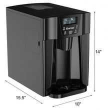 Load image into Gallery viewer, 2-In-1 Ice Maker Water Dispenser 36lbs/24H LCD Display-Black