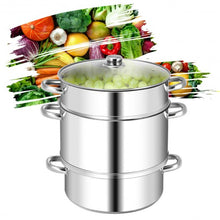 Load image into Gallery viewer, 10 Quart Stainless Steel Fruit Juicer Steamer Multipot
