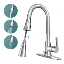 Load image into Gallery viewer, Touchless Kitchen Faucet with 360° Swivel Single Handle Sensor and 3 Mode Sprayer