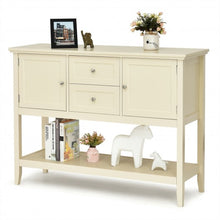 Load image into Gallery viewer, Wooden Sideboard Buffet Console Table w/ Drawers and Storage-Beige