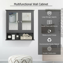 Load image into Gallery viewer, Bathroom Wall Mount Mirror Cabinet Organizer-Gray