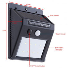 Load image into Gallery viewer, 4 pcs Waterproof LED Wireless Motion Sensor Solar Lights
