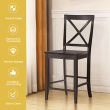Load image into Gallery viewer, 24" 2 Pack Rubber Wood Frame Kitchen Chairs