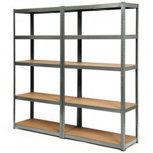 Load image into Gallery viewer, 2 Pcs Storage Shelves Garage Shelving Units Tool Utility Shelves-Gray