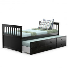Load image into Gallery viewer, Alternative Twin Captain's Bunk Bed-Espresso