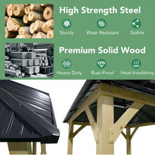 Load image into Gallery viewer, 10' x 10' Patio Hardtop Gazebo with Double Steel Roof for Outdoor-Gray
