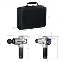 Load image into Gallery viewer, Powerful Rechargeable Deep Muscle Massager with 4 Heads-Silver