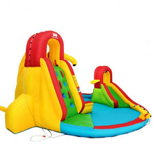 Load image into Gallery viewer, Kids Inflatable Water Slide Park with Climbing Wall and Pool