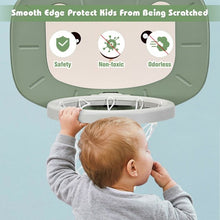 Load image into Gallery viewer, 3-in-1 Adjustable Kids Basketball Hoop Sports Set-Green