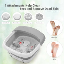 Load image into Gallery viewer, Foot Spa Bath Motorized Massager with Heat Red Light-Gray