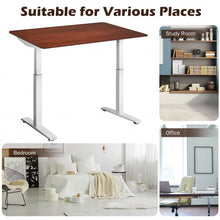 Load image into Gallery viewer, 55" One-Piece Universal Tabletop for Standard and Sit to Stand Desk Frame-Espresso