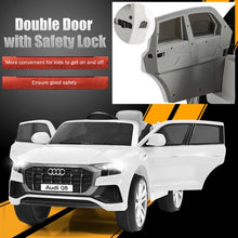 Load image into Gallery viewer, 12V Licensed AudiQ8 Kids Ride On Car-White