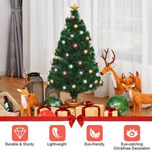 Load image into Gallery viewer, Pre-Lit Fiber Optical Firework Christmas Tree-4'
