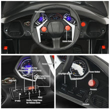 Load image into Gallery viewer, 12V 2.4G RC Electric Vehicle with Lights-Black