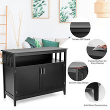 Load image into Gallery viewer, Modern Wooden Kitchen Storage Cabinet -Black