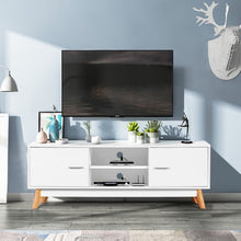 Load image into Gallery viewer, Entertainment Center Console Cabinet TV Stand with 2 Doors