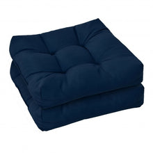 Load image into Gallery viewer, 21" x 21" Patio Chair Seat Cushion Pads for Indoor and Outdoor-Navy