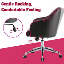 Load image into Gallery viewer, Office Chair Adjustable Height with Massage Lumbar Support-Red