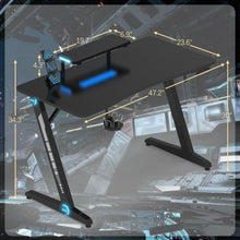 Load image into Gallery viewer, Gaming Desk PC Computer Table with RGB Lights