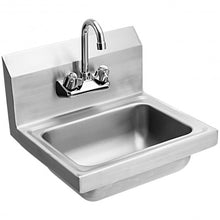 Load image into Gallery viewer, Stainless Steel Wall Mount Washing Sink Basin with Faucet