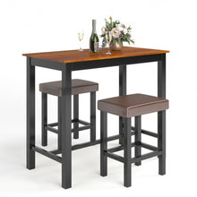 Load image into Gallery viewer, 3 Piece Set Pub Dining Table with Stools