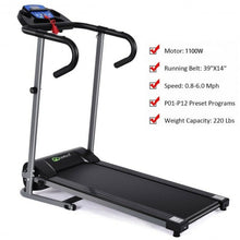 Load image into Gallery viewer, 1100 W Foldable Electric Support Motorized Power Running Treadmill