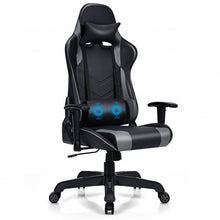 Load image into Gallery viewer, Massage Gaming Recliner with Lumbar Support-Black