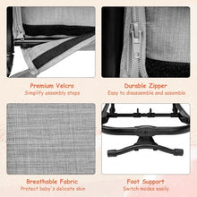 Load image into Gallery viewer, 2-in-1 Adjustable Baby Bouncer and Rocker-Gray