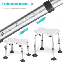 Load image into Gallery viewer, Adjustable Height U-Shaped Shower Chair