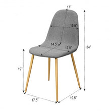 Load image into Gallery viewer, Set of 4 Gray Accent Dining Chairs