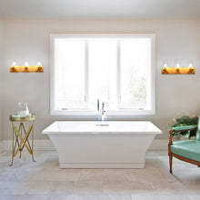 Load image into Gallery viewer, 3-Light Vanity Lamp w/ Gold Finish and Clear Glass Shade