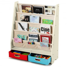 Load image into Gallery viewer, Kids Book and Toys Organizer Shelves-Beige