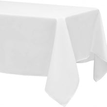 Load image into Gallery viewer, 10 pcs 60" x 102" Rectangle Polyester Tablecloth-White