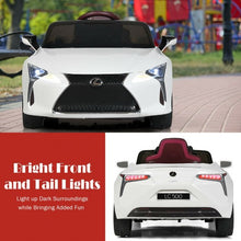 Load image into Gallery viewer, Kids Ride Lexus LC500 Licensed Remote Control Electric Vehicle-White