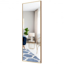 Load image into Gallery viewer, 59''Full Length Mirror Large Rectangle Bedroom Mirror-Golden