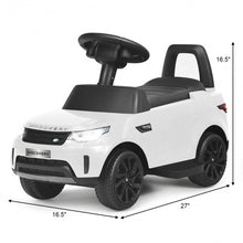 Load image into Gallery viewer, 2-in-1 6V Land Rover Licensed Kids Ride On Car-White