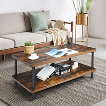 Load image into Gallery viewer, Industrial Rustic Accent Coffee Table