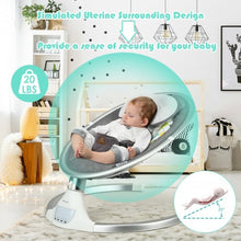 Load image into Gallery viewer, Baby Swing Electric Rocking Chair with Bluetooth Music Timer-Gray